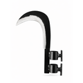 Heavy Duty Coconut Plucker, Grass Sickle & Branch Cutter Head  | Adjustable Clamp Iron Blade for Farming ( Black )